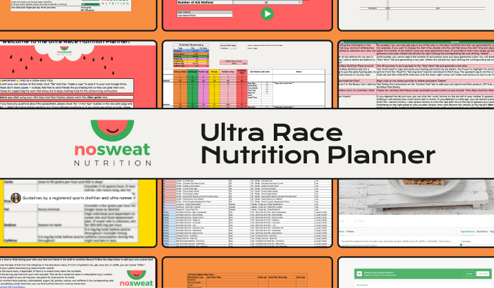 ultra race nutrition planner no sweat nutrition bc dietitians